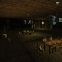 Dining area with food spawn